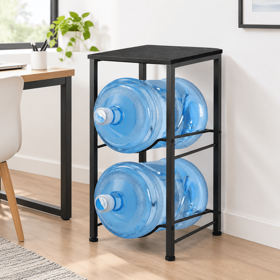 5 Gallon Water Jug Rack 2 Tier Bottle Holder Organizer