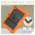 thumbnail image 7 of FJLBDE Case for iPad Air 13 inch (2026 M4/2025 M3/2024 M2), Rugged Shockproof Tablet Cases Cover with Kickstand Shoulder Strap, Orange, 7 of 7
