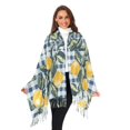 thumbnail image 3 of FORMRS Womens Scarf Winter Soft Long Big Warm Shawls Wrap Tassel Scarves, Retro Beige Lemon, 3 of 9