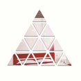 thumbnail image 1 of 16pcs DIY Acrylic Art Sticker Triangle Pattern Mirror Surface Wall Sticker Collage Home Bedroom Office Decor Mural Decoration (Silver), 1 of 3