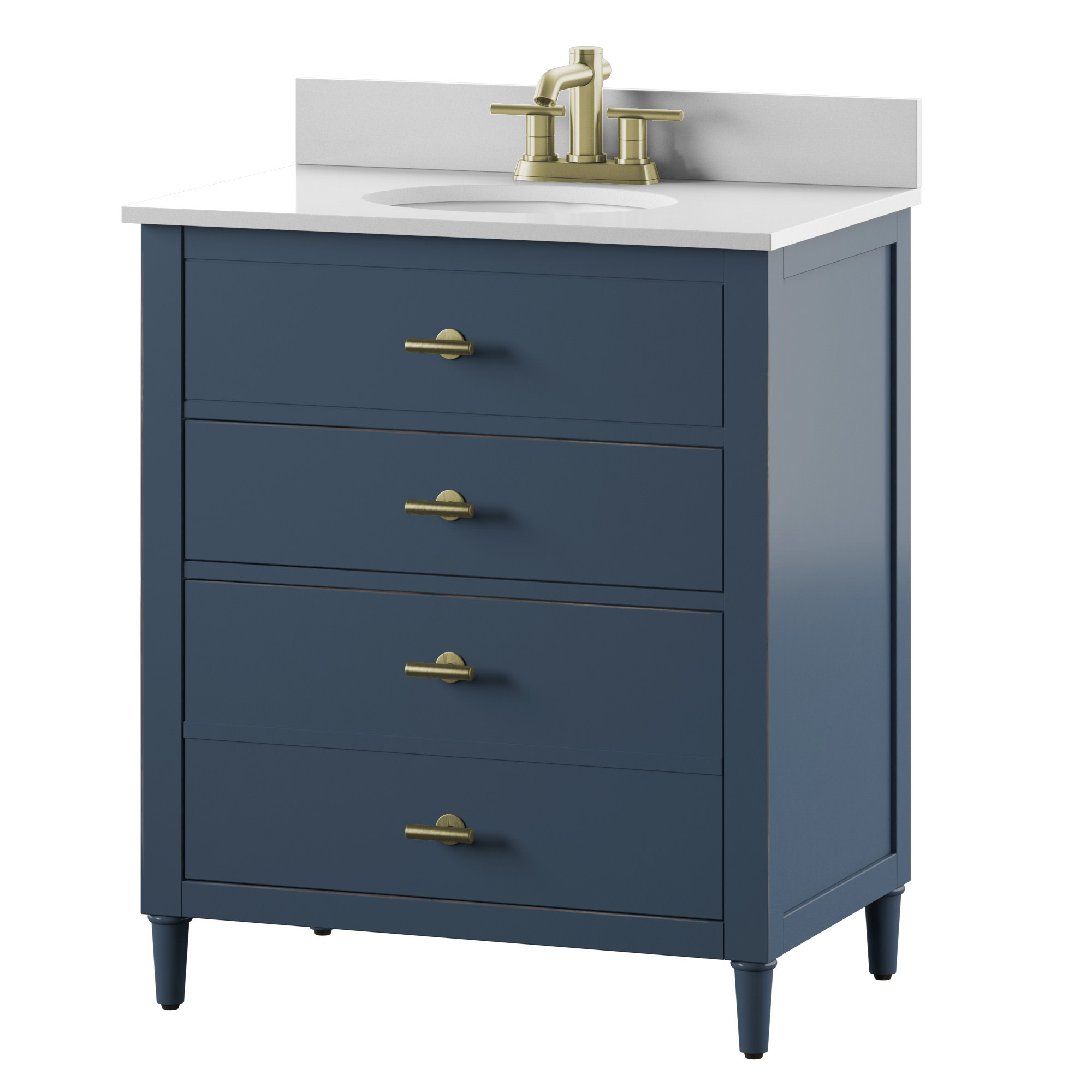 Twin Star Home 30" Single Bathroom Vanity , Franklin Blue