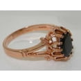 thumbnail image 5 of LBG British Made 10k Rose Gold Ring with Natural Sapphire Womens Engagement Ring - 33 size options - Size 7.25, 5 of 7