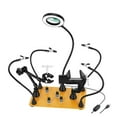 thumbnail image 2 of Magnetic Flexible Arm Soldering Third Hand PCB Holder With 360 ° Rotating Hot Air Gun Stand Welding Workbench ,Easy to Use, 2 of 5