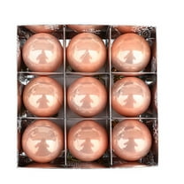 Luoshdecor Christmas Balls Ornaments,9Pcs Smooth Shatterproof Christmas Ball Tree Ornaments for Xmas Tree Hanging, Holiday Wedding Party Gift Box