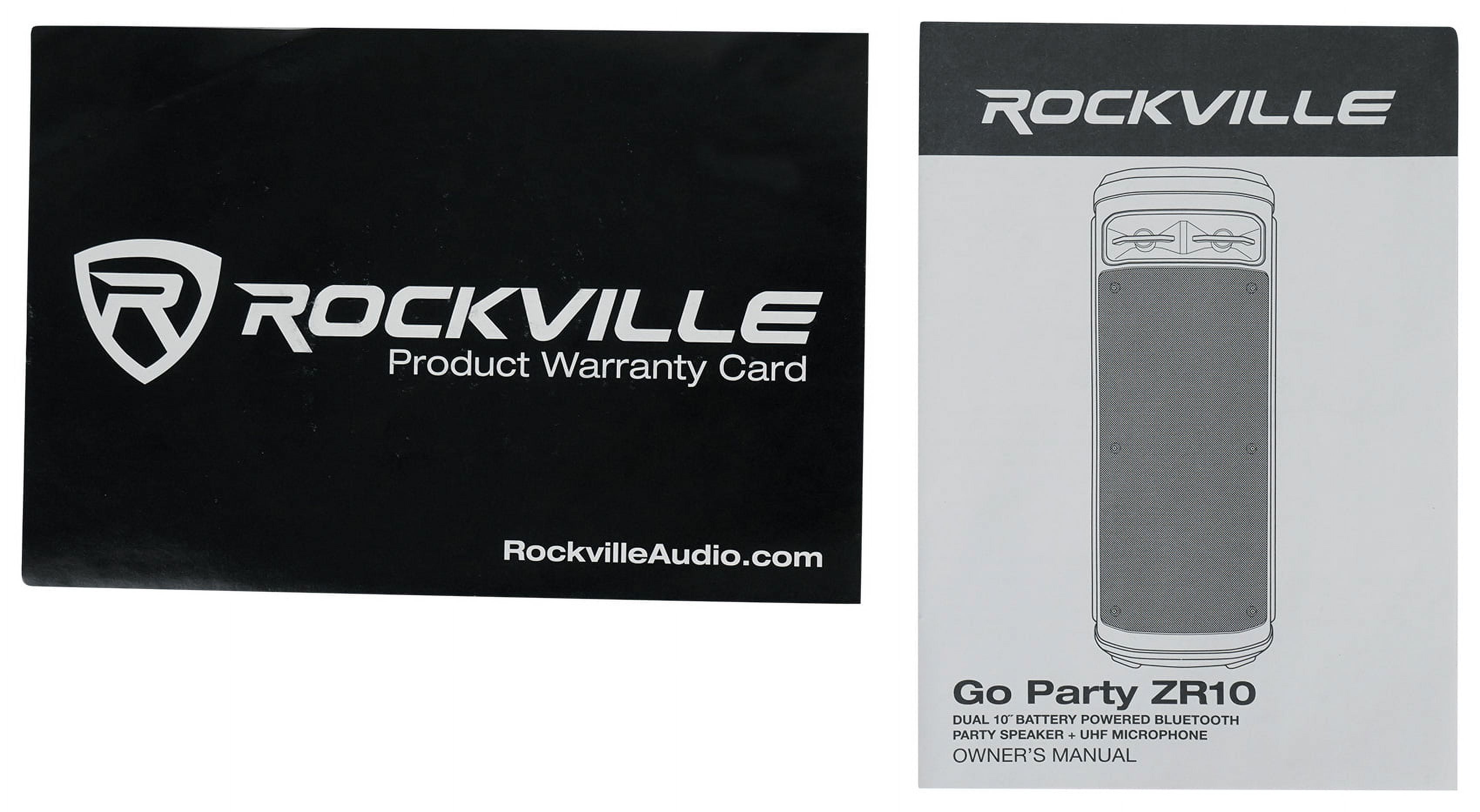 Rockville Go Party ZR10 Dual 10" Portable Karaoke Machine System w/Tablet Stand