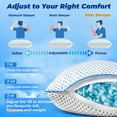 thumbnail image 4 of Almohada Fulocean Cooling de espuma viscoelástica triturada para viajes y acampadas, 4 of 9