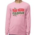 thumbnail image 2 of Very Merry Family Long Sleeve Shirt Unisex Large Pink, 2 of 5