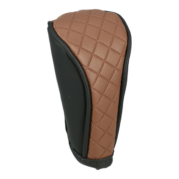 Unique Bargains Universal Car Manual Gear Shift Cover with Zipper Shift Knob Cover Fashionable Faux Leather Black Brown