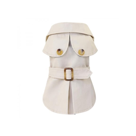 Taykoo Pet Elegant Trench Coat,Dog British Style Outfit Clothes for Smal Dogs