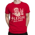 thumbnail image 2 of Rockin' Santa Sleigh All Day Men's T-shirt, 2 of 3