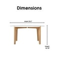 thumbnail image 4 of Universal Expert Abacus Round Coffee Table Modern Oak and White, 4 of 5