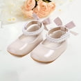 thumbnail image 2 of Quealent Baby Shoes Mary Jane Flats Non Slip Soft Sole Toddler Sneakers First Walkers Party Christmas Dress Shoes Light Pink for Size 11, 2 of 6