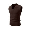 thumbnail image 2 of Mqqzkk Men's Knit Sweater Vests Sweater Relaxed Fits V Neck Sleeveless Knitted Pullover Comfy Soft Sweater Knitwear, 2 of 4