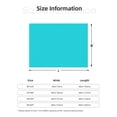 thumbnail image 5 of Yiaed Aqua Print Blanket Throw Blanket Soft Cozy Flannel Blanket for Home Bed Sofa Couch Chair-40"x30", 5 of 6