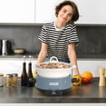 thumbnail image 3 of Magnifique 5-Quart Slow Cooker with Stoneware Manual Warm Setting, Blue, 3 of 7