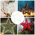 thumbnail image 6 of COCHLOUS IMIKEYA 16" Gold Star Wire Wreath Frame for DIY Christmas/Wedding/Home Decor, 6 of 8