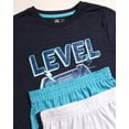 thumbnail image 5 of Pro Athlete Boys Shorts Sets - 3 Piece Athletic Graphic Tee and Dry Fit Shorts for Boys (8-16), 5 of 7