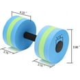thumbnail image 3 of Aquatic Exercise Dumbbells - Set of 2 for Water Aerobics Fitness and Pool Exercises, 3 of 13