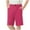 Hot Pink, variant on Jalioing Kids Casual Shorts Knee Length Loose Shorts with Pocket Solid Color Elastic Waist School Uniform Shorts