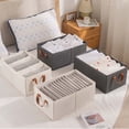 thumbnail image 2 of Fabric Storage Bins with Handles, Foldable Closet Organizer Box with Steel Frame, Collapsible Shelf Baskets for Clothes, Toys, and Books, 18x11x8 Inches, Set of 1, 2 of 6