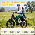thumbnail image 3 of TST Electric Bike for Women, 750W Motor 48V15AH Battery, 20"x4" Fat Tire E Mountain Bike, Hydraulic Disc Brakes, Full Suspension, UL2849, 3 of 8