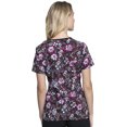 thumbnail image 6 of Cherokee Infinity Women Medical Scrubs Top V-Neck CK634, M, Night Bloom, 6 of 7