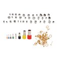 thumbnail image 4 of Kit De Aretes De Arcilla Polimérica, Juego De Cortadores De Arcilla Polimérica De Producción De Bricolaje Mano De Obra Fina 136 Piezas Para Arcilla Artesanal De Bricolaje, 4 of 8