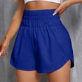 thumbnail image 2 of Athletic Shorts for Women, Audhol Womens Daily Running Shorts Workout Elastic Waist Athletic Yoga Pants Sports Solid Shorts Workout Shorts Dark Blue 2XL, 2 of 6