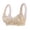 Beige, variant on Clearance! Manxivoo Women Bra Women's Flower Print Plus Size Without Ring Vest Style Front Button Underwear Bra