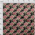 thumbnail image 3 of oneOone Polyester Spandex Black Fabric Florals Fabric For Sewing Printed Craft Fabric By The Yard 56 Inch Wide, 3 of 4