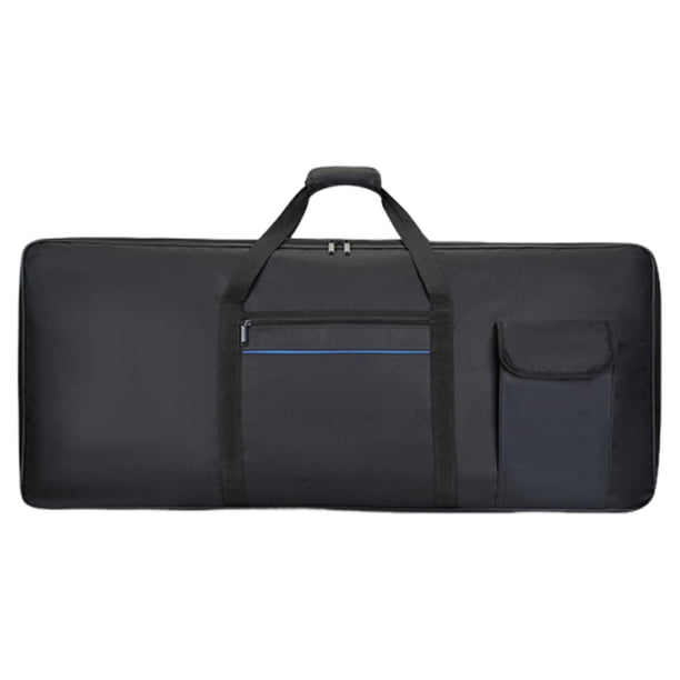 Estuche para teclado robusto con 61 teclas, asa de transporte, impermeable, con compartimento Medio