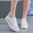 thumbnail image 4 of 2026 Korean-Inspired White Sneakers for Women, Perfect for Summer. These Casual Shoes Are Breathable, Lightweight, And Feature a Soft, Non-Slip Sole, Ideal for Tennis., Women Shoes, 4 of 7