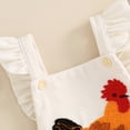thumbnail image 5 of Newborn Baby Boy Girl Summer Outfits Corduroy Sleeveless Rooster Romper Farm Chicken Baby Overalls Bodysuit Infant Clothes, 5 of 7