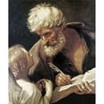 thumbnail image 3 of Reni, Guido 12x14 Black Modern Framed Museum Art Print Titled - Saint Matthew, 3 of 5