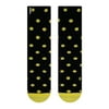 Spidey Bamboo Black and Gold Polka Dots Bamboo Crew Socks