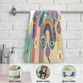 thumbnail image 5 of Retro Hippie Mushroom Fall Hand Towels 2 PCS, Kitchen Towel Ultra Soft and Highly Absorbent,Decorative Fingertip Face Towel for Bathroom Hotel, 28.3"x14.4", 5 of 6