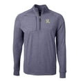 thumbnail image 2 of Men's Cutter & Buck  Heather Navy Frisco RoughRiders Adapt Eco Knit Heather Big & Tall Quarter-Zip Pullover Top, 2 of 3