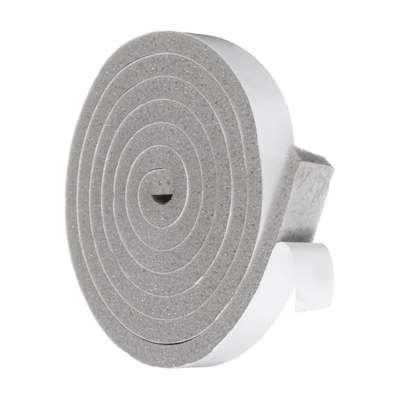 1" x 3/8" Foam Weather Stripping, Self Adhesive Door Seal Insulation Strips, Soundproofing Foam Seal Tape for Door/Window, Air Conditioning (6.56 Ft Total Length in 1 Roll)