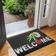 thumbnail image 5 of Christmas Funny Welcome Kitchen Rug Indoor Anti-Fatigue Kitchen Mat Winter Door Mat Anti-Slip Scratch Sand Cartoon Pattern Doormats 17" X 30", 5 of 6