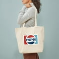 thumbnail image 3 of CafePress - Pepsi Logo Tote Bag - Unisex Canvas Tote Bag, Beige, 1-Piece, 3 of 7