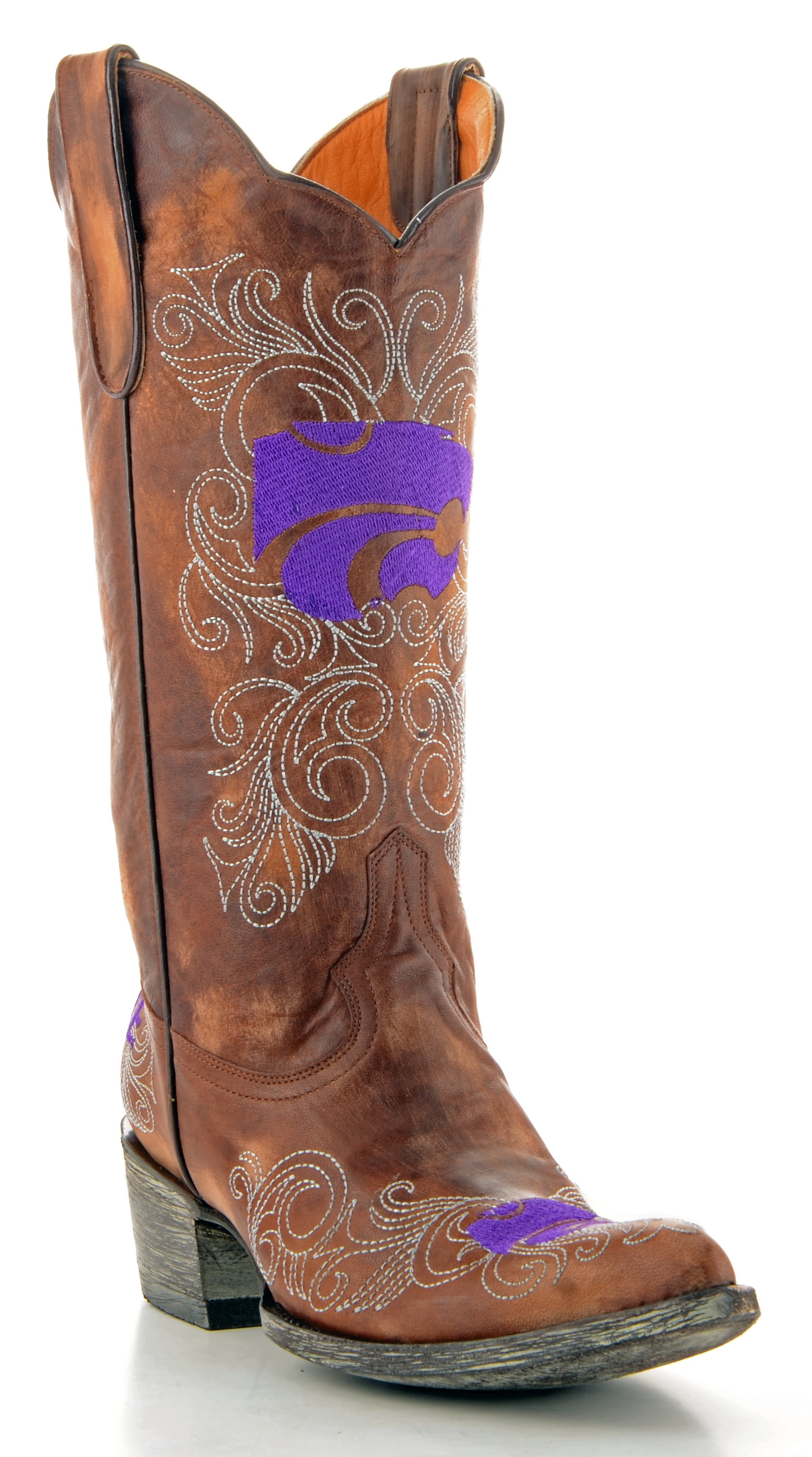 Gameday Womens 13" Leather Kansas State Cowboy Boots KST-L042 New by GameDay Boots