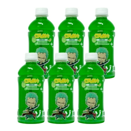 CRAVI One Piece Coconut Jelly Melon Fruit Drinks (Contains 30% Juice) - 6 packs