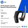 thumbnail image 3 of HP Poly (formerly Plantronics) Voyager Legend 30 - Bluetooth Monaural Headset - 4 Noise-Canceling Mics, WindSmart Technology, All-Day Comfort, Seamless Connectivity, Smart Sensors & Call Controls, 3 of 9