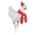 thumbnail image 2 of Pollo iluminado con bufanda Estaca de jardín de gallo brillante de Navidad Multi Light Ehuebsd Libre de BPA, 2 of 4