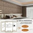 thumbnail image 3 of 4 Packs Acoustic Wall Panels - Self-Adhesive 3D Wood Slat Wall Panel- Peel and Stick Sound Absorbing Panels for Noise Reducing - Feature Wall Decor for Home & Office, 3 of 9