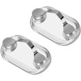 thumbnail image 1 of RV 2 Piezas Soporte Magnético para Gafas (Plata), Soporte Magnético para Gafas de Acero Inoxidable Soporte para Tarjeta de Identificación Ganchos para Gafas para Fijar a CualquiRV Ropa, 1 of 5