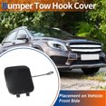 thumbnail image 2 of Unique Bargains Front Car Bumper Tow Hook Cover Unpainted for Mercedes-Benz GLA X156 AMG Line 2012-2016 No.A1568854922, 2 of 6