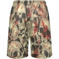 thumbnail image 2 of GZHJMY Men's Sleep Short – Scary Skulls, Pajama Pants with Side Pockets Elastic Waistband Drawstring, Christmas New Year Birthday Gifts, Medium, 2 of 7