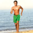 thumbnail image 5 of BRISIRA Bañador para hombre, pantalones cortos de natación de secado rápido, entrepierna de 5.0 in, pantalones cortos de playa con forro de compresión y bolsillo con cremallera, color verde, 5 of 5
