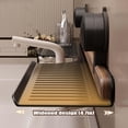 thumbnail image 2 of Walnut Suction Cup Bathroom Shelf-Over Faucet,Wall Mounted Sink Organizer, Removable Wood Faucet Storage Rack,Sleek Bathroom Organizers and Storage Caddies Soap Holder, 2 of 6